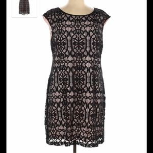 Dress Barn Black Lace Dress size 6